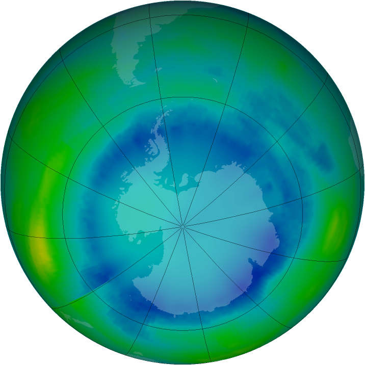 Ozone Map 2000-08-06